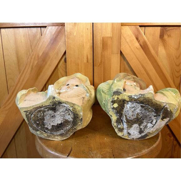 Alice & Andy Chalkware Statues Lawn Ornaments Universal Statuary 1974 - Picture 6 of 14